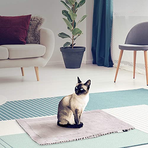 Cama para perros y gatos – Almohadillas térmicas para cachorros – Manta calmante para interiores y exteriores – Apto para animales domésticos, felpa, lavable, no eléctrico, silenciosa (70x40cm)