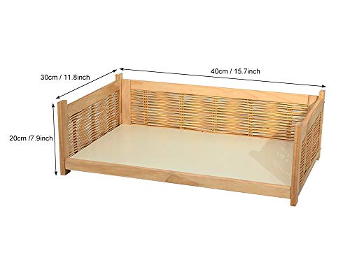 Cama Perros Cama Elevada de Madera para Perros, Sofá de Ocio para Mascotas Extragrande con Colchón y Almohada, Perros, Gatos de Todos Los Tamaños, Fácil de Montar.