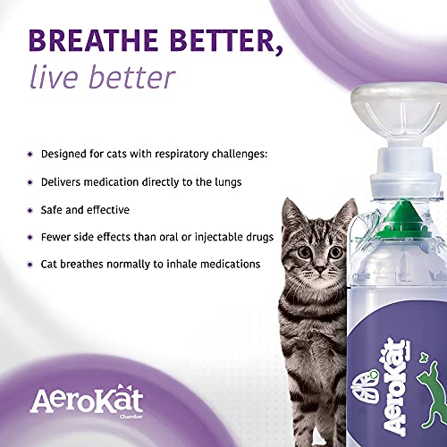 Cámara de inhalación para gatos Aerokat de Trudell Medical Int