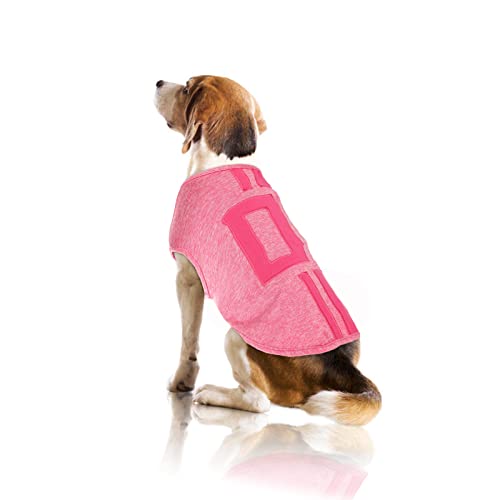 Camiseta para Perros, Ropa de Perro de Algodón Chaleco de Color Sólido Perro Shirt de Verano Suave y Transpirable Camiseta Básica sin Mangas Chihuahua(Rosa, M)