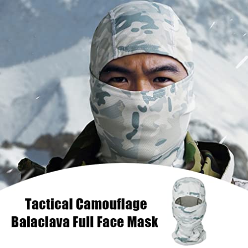 Camuflaje Balaclava Transpirable Cara de Cara Bandana Ciclismo al Aire Libre Cabezar Pañal STYLE5 Suministro de Invierno