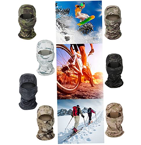 Camuflaje Balaclava Transpirable Cara de Cara Bandana Ciclismo al Aire Libre Cabezar Pañal STYLE5 Suministro de Invierno