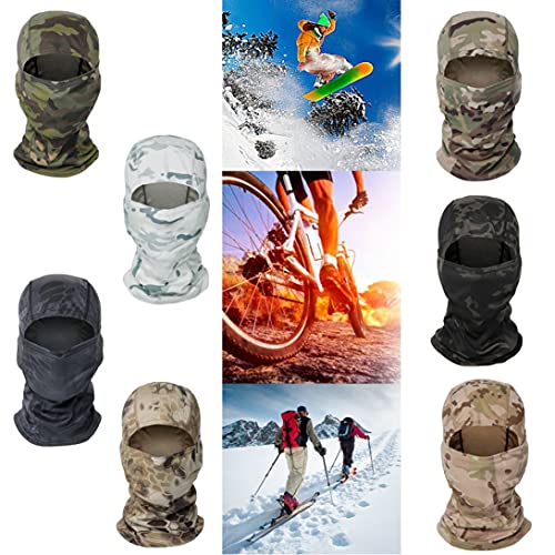 Camuflaje Balaclava Transpirable Cara de Cara Bandana Ciclismo al Aire Libre Cabezar Pañal STYLE5 Suministro de Invierno