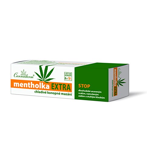 Cannaderm Mentholka Extra - Un Gel de Masaje con un Efecto Refrescante en la Fatiga Muscular, la Rigidez de la Espalda y las Articulaciones. 150 ml