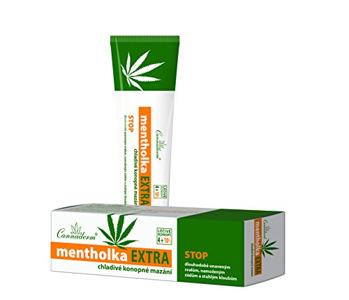 Cannaderm Mentholka Extra - Un Gel de Masaje con un Efecto Refrescante en la Fatiga Muscular, la Rigidez de la Espalda y las Articulaciones. 150 ml