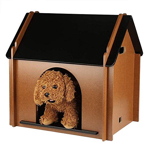 Caseta De Madera Desmontable Para Mascotas Casa Para Perros Y Gatos Casa Para Mascotas Para Interior Perrera De Madera Maciza Impermeable, Grande, Mediana Y Pequeña Casa Para Mascotas Casa Para Perros