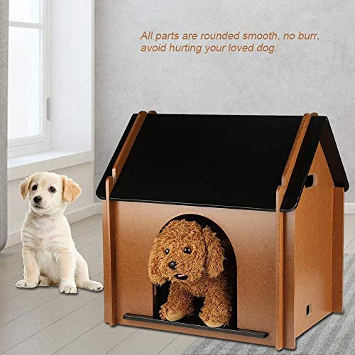 Caseta De Madera Desmontable Para Mascotas Casa Para Perros Y Gatos Casa Para Mascotas Para Interior Perrera De Madera Maciza Impermeable, Grande, Mediana Y Pequeña Casa Para Mascotas Casa Para Perros