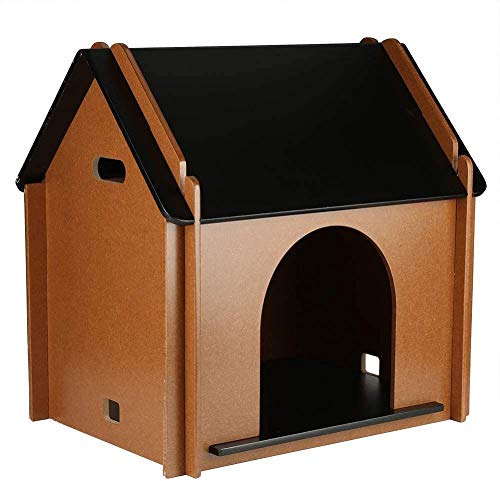 Caseta De Madera Desmontable Para Mascotas Casa Para Perros Y Gatos Casa Para Mascotas Para Interior Perrera De Madera Maciza Impermeable, Grande, Mediana Y Pequeña Casa Para Mascotas Casa Para Perros