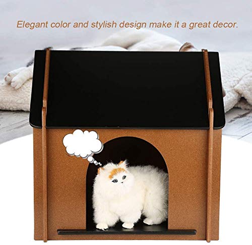 Caseta De Madera Desmontable Para Mascotas Casa Para Perros Y Gatos Casa Para Mascotas Para Interior Perrera De Madera Maciza Impermeable, Grande, Mediana Y Pequeña Casa Para Mascotas Casa Para Perros