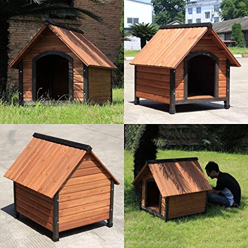 Caseta para perros, caseta para perros Casa de perro Refugio de mascotas con porche de madera interior al aire libre al aire libre de la cabina de la cabina de la cabina de las cajas de perros de la p