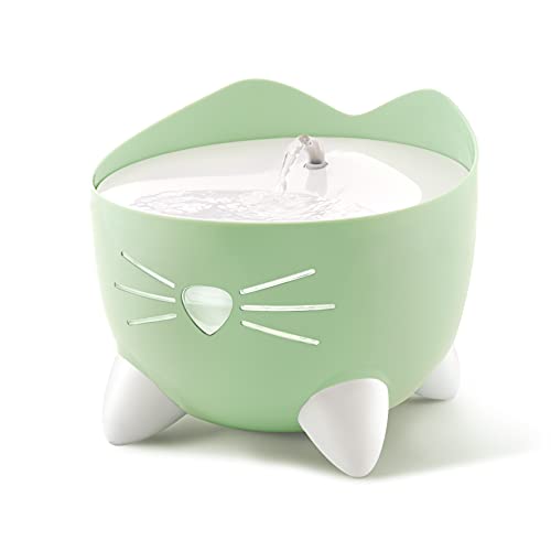 Catit Pixi Bebedero fuente para Gatos, 2.5 l, Verde