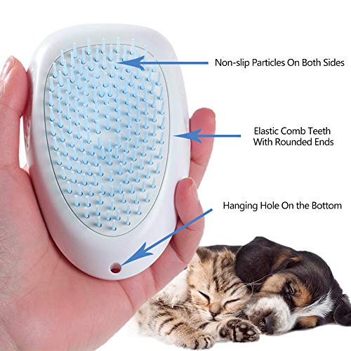 Cepillo De Gatos,Cepillo De Pelo Gato,Cat Brush,Cepillo De Perro,Cepillo Perro Gato,Peine de Limpieza Autolimpiante,para Masajear y Limpiar,Reduce la Caida de Cabello,con Botón de Limpieza