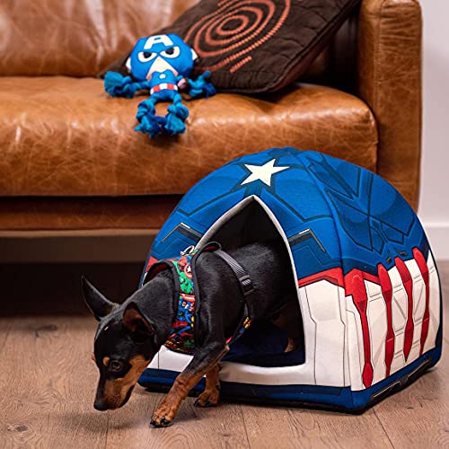 CERDÁ LIFE'S LITTLE MOMENTS - For Fan Pets, Cama Gato y Perros Pequeños de Marvel - Licencia Oficial Marvel, Azul, Única (2800000354)