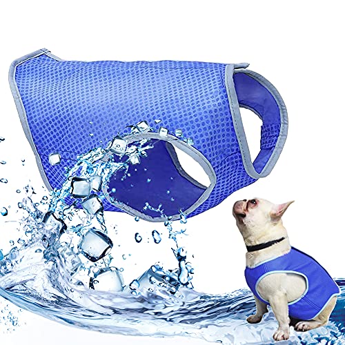 Chaleco Refrescante para Perros, Chaleco de Refrigeración para Perro, Chaleco de Enfriamiento para Mascotas, Chaleco Refrescante Perro, Pets Summer Cooling Vest para Perros Pequeños y Medianos (S)