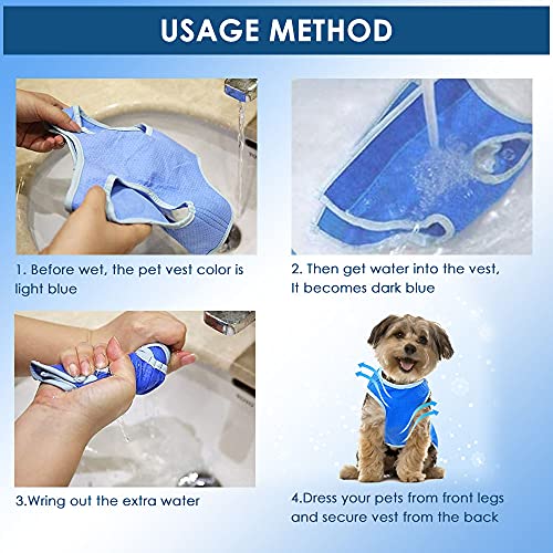 Chaleco Refrigerante para Perros, Chaleco De Enfriamiento para Mascotas, Chaleco Refrescante Perro, Chaleco De Hielo para Perros, Chaleco Refrescante para Mascotas Chalecos para Perros (Medium)