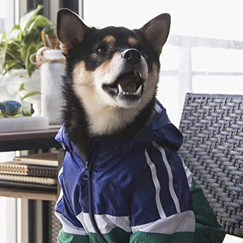 Chaqueta cortavientos Inu Shiba para perro, impermeable, impermeable, ropa, abrigo para cachorros, para perros pequeños y medianos, TPC20, rojo, 4XL