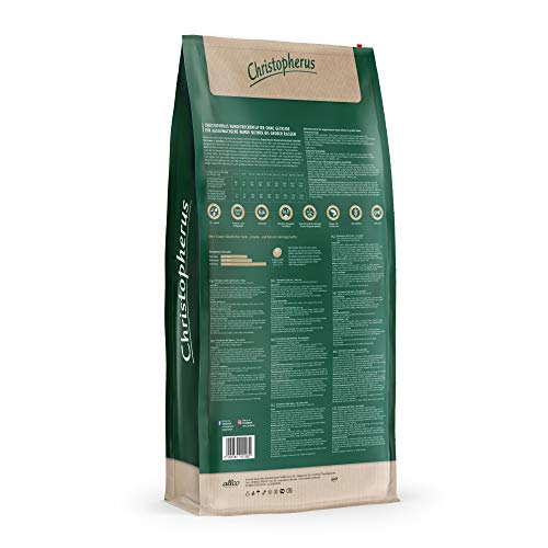 Christopherus Light Grainfree - Alimento Completo para Perros Adultos con sobrepeso o Baja Actividad, alimento seco, Cordero + Patata, tamaño de la croqueta: 1 cm, Perro Adulto, 12 kg