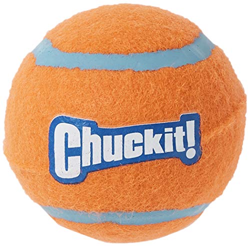 Chuckit Tennis Ball, 4 Pelotas para Perros Compatible con el Lanzador, Naranja, M