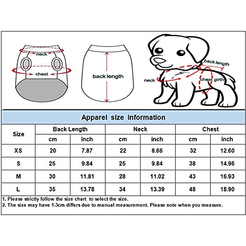 ChYoung Camisa de Perro de Verano Mascota sin Mangas sin Mangas sin Mangas Camiseta Transpirable Camiseta Chihuahua shih tzu Ropa Ropa para un Perro de Raza pequeña