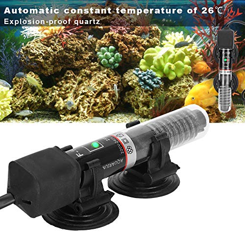 Cikonielf Calentador Sumergible Varilla de Calentamiento Termostato automático de Temperatura Constante 25W Tanques de Peces Varilla de Calentamiento para Tanque Tropical Marino de Agua Dulce