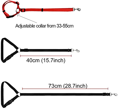 Cinturones de Seguridad para Coche, 2pcs de Correas Ajustables para reposacabezas de Coche, arnés para cinturón de Seguridad para Mascotas, Gatos, Perros