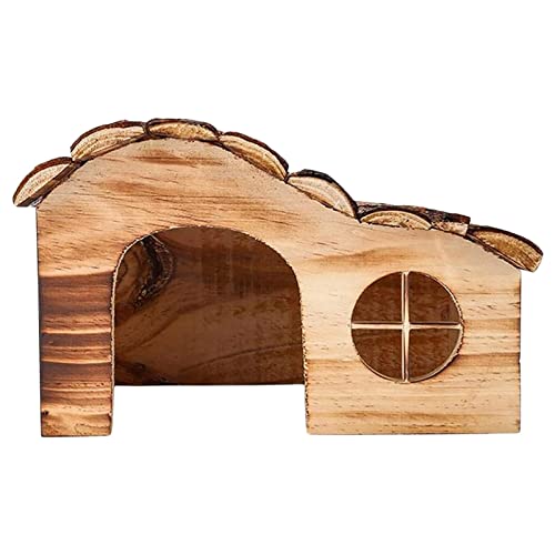 Classicbuy Small Animal Hideout House - Caseta Protectora de Madera para Animales pequeños como erizos, hámsteres, Conejillos de Indias, Ratones, Chinchilla - Refugio para Mascotas pequeñas a Prueba