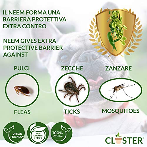 CLOSTER Neem Pet Protection Listo para Usar 500 Ml - Spray Antiparasitario Perros Antipulgas Gatos - Insecticida Pulgas contra Pulgas Y Garrapatas Ácaros Piojos Insectos para Perros Gatos Y Caballos