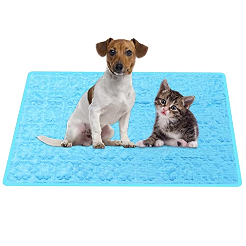 Colchon Mascotas para Verano,100*70cm Alfombrilla Refrigerante Perros/Gatos,Enfriamiento para Camas de Mascotas,Plegable,Resistente a la Rotura,Ideal para Mantener a Las Mascotas Frescas (XL)