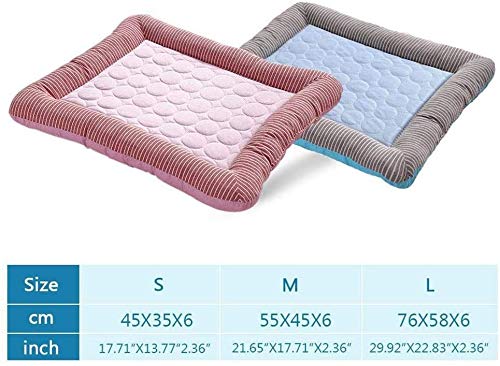 Colchoneta autoenfriante para perros Gatos Cachorro Gatito Almohada de almohada de hielo de verano Material de seda de hielo Facilidad suave y no tóxica para la cama de perro para dormir de verano