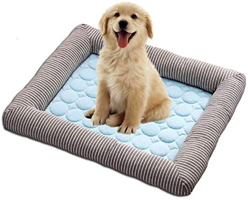 Colchoneta autoenfriante para perros Gatos Cachorro Gatito Almohada de almohada de hielo de verano Material de seda de hielo Facilidad suave y no tóxica para la cama de perro para dormir de verano