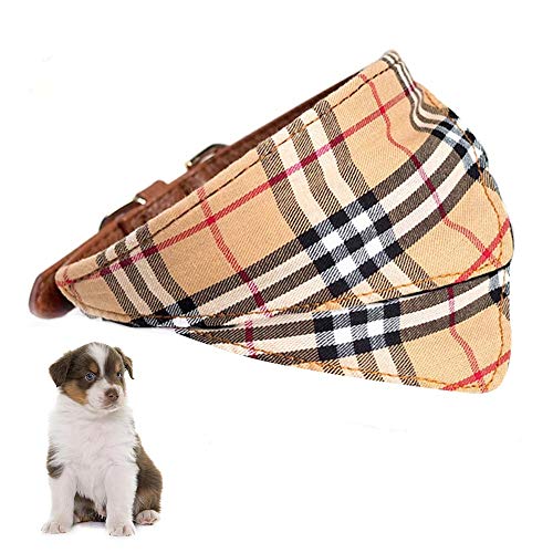 Collar Ajustable con Bandana, Reversible Pañuelo Perro, Perrito Collar Pañuelo, Triángulo Bandanas para Perro, Ajustable de 9.4 a 11.8 Pulgadas, para Cachorros Gatos Mascotas Pequeñas