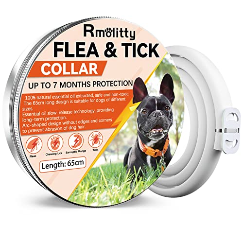 Collar Antiparasitario Perros, Collare Antizecche per Cani Realizzati con Tutti Gli Ingredienti Naturali, 7 MESI Efficaci, Collar Antiparasitario Perros di Piccola, Media e Grande Taglia (1pack)