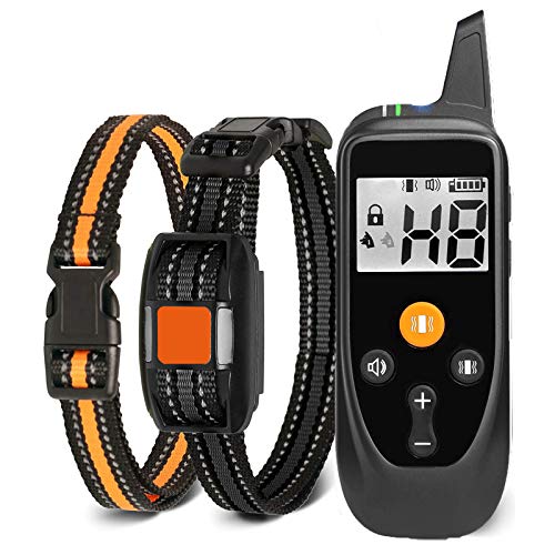 Collar de Adiestramiento para Perros sin Descarga Eléctrica, 800M Collare de Entrenamiento con Vibración y Sonido, Impermeable y Recargable