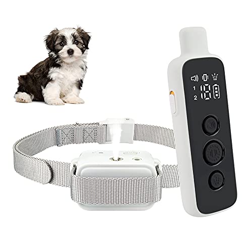 Collar de corteza de citronela, el más nuevo collar de spray para ladridos de perro, recargable, impermeable, ajustable, collar de entrenamiento antiladridos para mascotas pequeñas, medianas y grandes