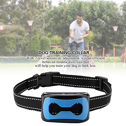 Collar de ladridos para perros Dispositivo de control de ladridos recargable Collar de ladridos sin vibración humanizado S, M, L Entrenamiento de razas de perros Detección de ladridos