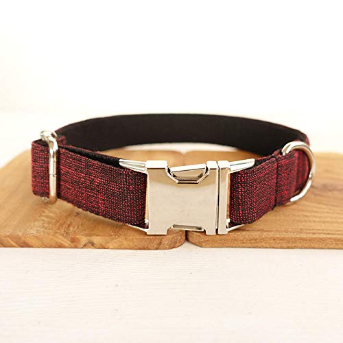 Collar para perros personalizado Nombre y número de teléfono de la mascota Collares personalizados para perros Collar hermoso Diseño exclusivo anti-perdida Collar para perros 5 Tamaños-Collar p