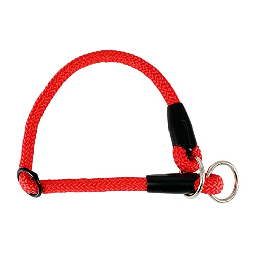 Collar para Perros Semiestragulador, Hecho en España, Ajustable Deslizante en Nylon Redondo, Antitirones y Resistente, Adiestramiento para Perros Pequeños, Medianos y Grandes. L 65CM