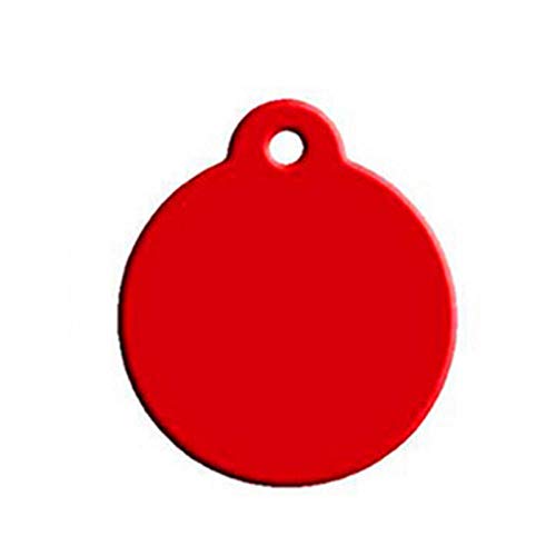 Collares personalizados con grabado para perros Arnés Hoja para perros Nombre del perro Etiqueta de identificación Producto para mascotas-Rojo-TAMAÑO GRATIS.