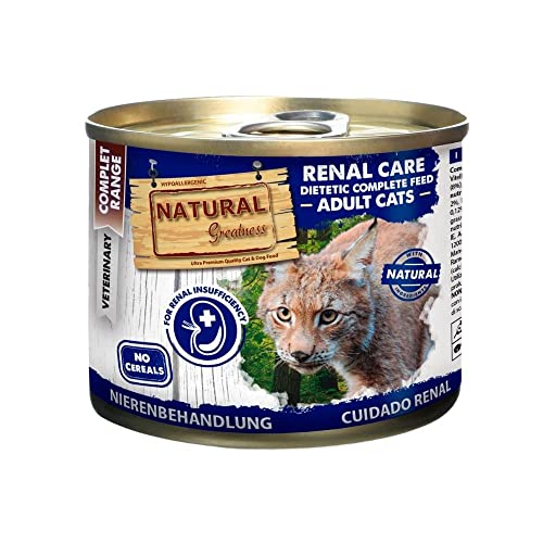 Comida húmeda para Gatos - Renal Care prescripción Veterinaria - Natural Greatness - Pack 6 latas 200 grs | ANIMALUJOS