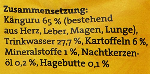Comida húmeda para Perros Dogz finefood – N° 6 Canguro – Comida húmeda para Perros y Cachorros – sin Cereales & sin azúcar – Alto Porcentaje de Carne – 12 Bolsas de 100 g
