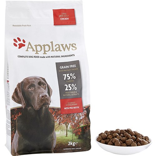 Comida seca de perros de Applaws, pollo, adultos de raza pequeñas y mediana, 2 kg