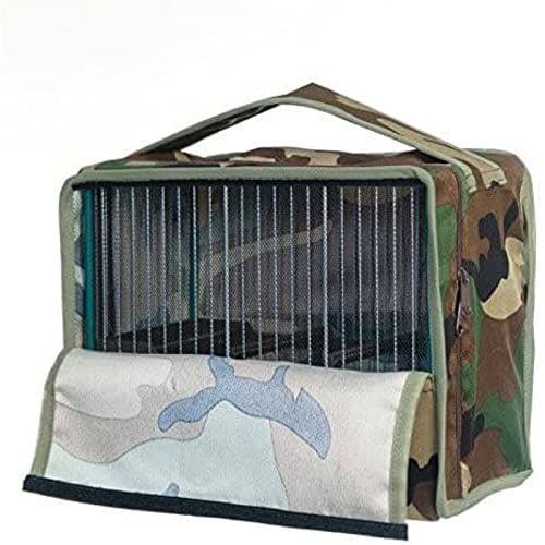 Complementos Para Aves - Funda para Jaulas de reclamo de Silvestrismo en Tela Camuflaje/Militar. Medidas para jaulas C1 o C2 1 Palo o 2 Palos