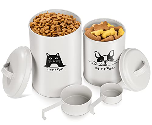 Contenedor de alimentos y golosinas para mascotas, contenedor de almacenamiento de semillas para perros, gatos, animales, pájaros, cajas de almacenamiento