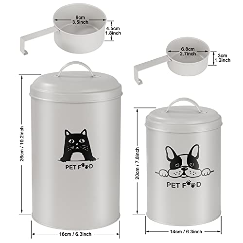 Contenedor de alimentos y golosinas para mascotas, contenedor de almacenamiento de semillas para perros, gatos, animales, pájaros, cajas de almacenamiento