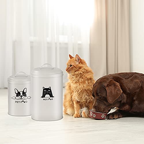 Contenedor de alimentos y golosinas para mascotas, contenedor de almacenamiento de semillas para perros, gatos, animales, pájaros, cajas de almacenamiento