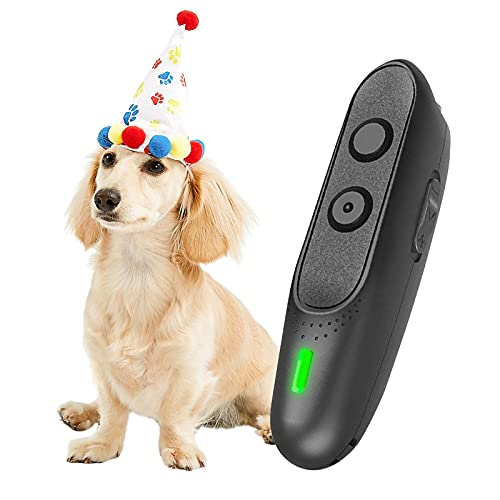 Controlador de ladridos para perros, Disuasor de ladridos ultrasónico de frecuencia variable Recargable 2 en 1 Dispositivo de para perros Herramienta de adiestramiento para perros ladradores de 500cm