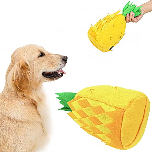 Cooer Pet Suppies Squeaky Tibetan Food Training Toy Piña Fleece Pad Molar Masticando Perro Olfateando Mat