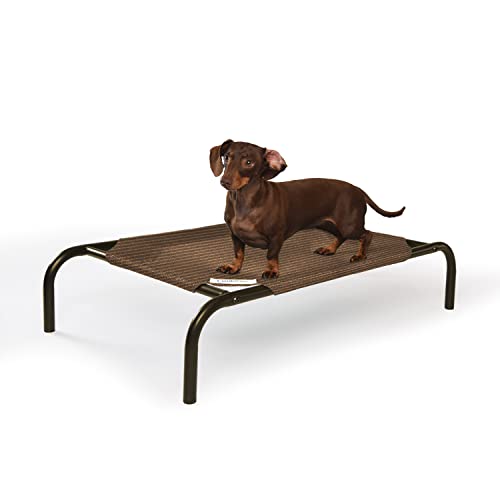 Coolaroo El Original Elevated Mascota Cama pequeña Nuez moscada