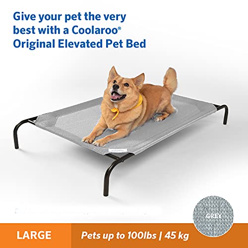 Coolaroo Elevated Pet Bed Large Grey