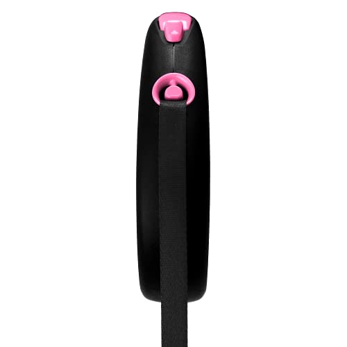 Correa Flexi Black Design S Cinta 5M Rosa